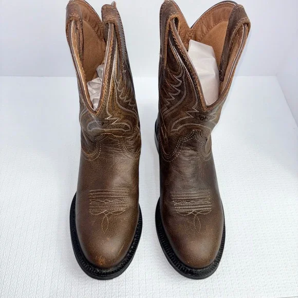 Ariat Cowboy Boots Men's US 7 D Style 10012787 Brown Leather Western - Picture 2 of 8